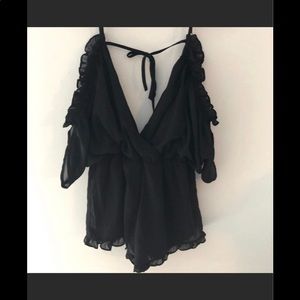Tobi black romper size medium